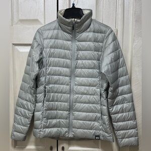 Rei Co-Op Women Size M Gray Silver Down Jacket